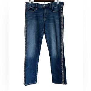 Pilcro and the Letterpress Anthropologie Slim Boyfriend Blue Denim Jeans - 30